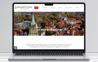 Website Bürgerstiftung Warendorf